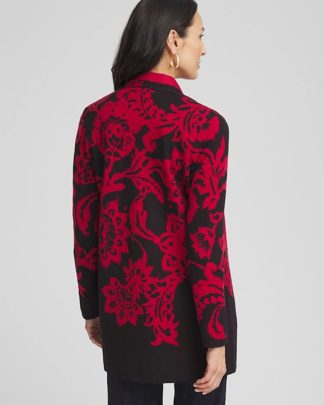 Floral Jacquard Cardigan - image 3